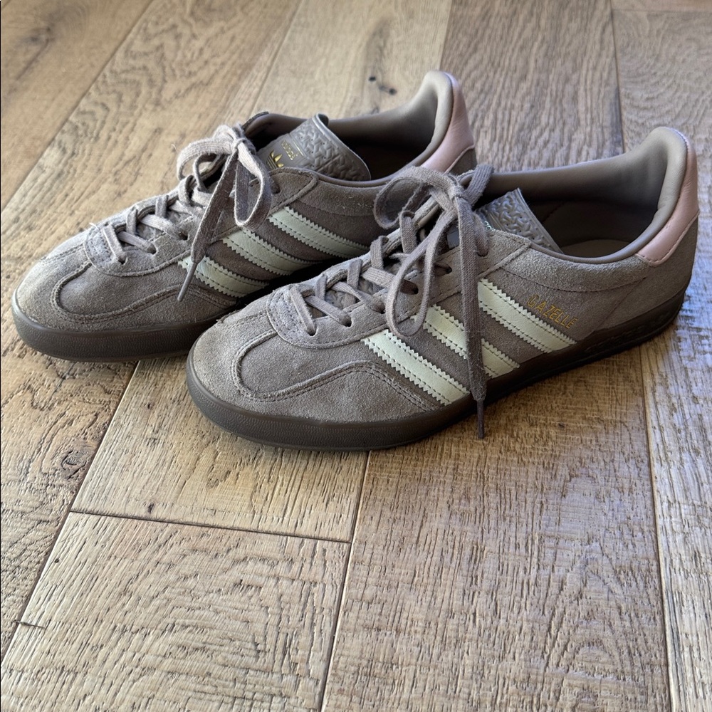 Adidas Taupe and Light Pink Casual Sneakers